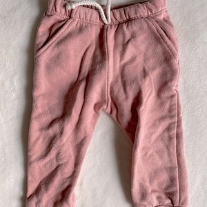Little Road Co fka Lulu and Roo 6-12 months pink joggers